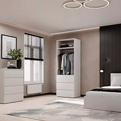 Фото Шафа розпашна №2 Light Білий Діамант