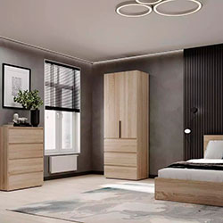 Фото Шафа розпашна №2 Light Дуб Сонома