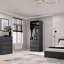 Фото Шафа розпашна №2 Light Графіт