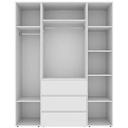 Фото Шафа розпашна комбінована №1 Light Білий Діамант