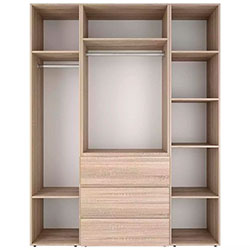 Фото Шафа розпашна комбінована №1 Light Дуб Сонома