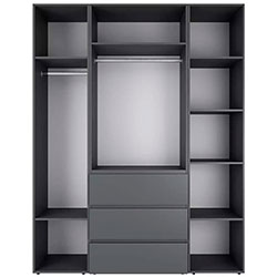 Фото Шафа розпашна комбінована №1 Light Графіт