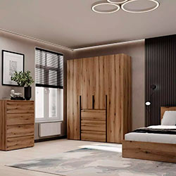 Фото Шафа розпашна комбінована №1 Light Дуб Евок