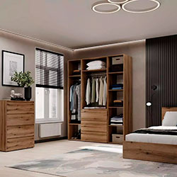 Фото Шафа розпашна комбінована №1 Light Дуб Евок