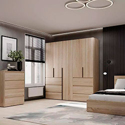 Фото Шафа розпашна комбінована №3 Light Дуб Сонома