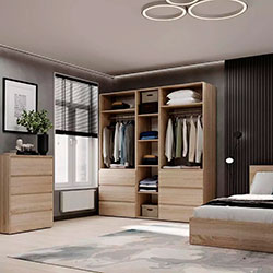 Фото Шафа розпашна комбінована №3 Light Дуб Сонома