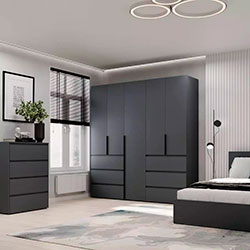 Фото Шафа розпашна комбінована №3 Light Графіт