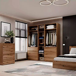 Фото Шафа розпашна комбінована №3 Light Дуб Евок