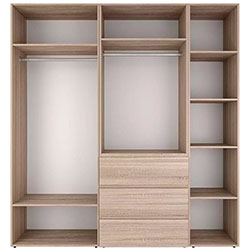 Фото Шафа розпашна комбінована №4 Light Дуб Сонома