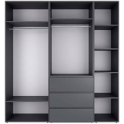 Фото Шафа розпашна комбінована №4 Light Графіт