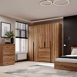 Фото Шафа розпашна комбінована №4 Light Дуб Евок