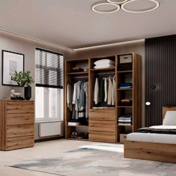 Фото Шафа розпашна комбінована №4 Light Дуб Евок