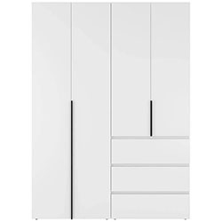 Шафа розпашна комбінована №5 Light Білий Діамант