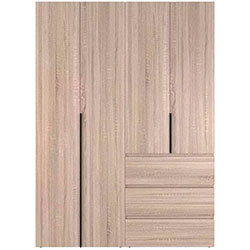 Шафа розпашна комбінована №5 Light Дуб Сонома