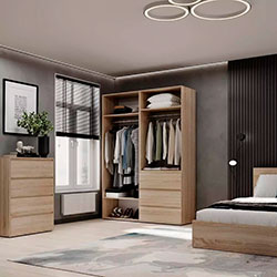 Фото Шафа розпашна комбінована №5 Light Дуб Сонома