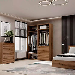 Фото Шафа розпашна комбінована №5 Light Дуб Евок