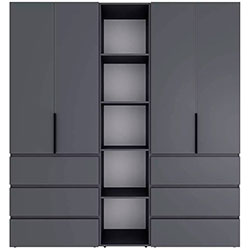 Шафа розпашна комбінована №6 Light Графіт