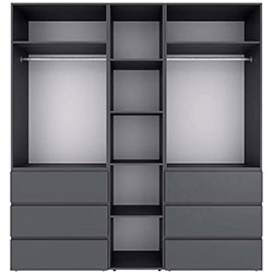 Фото Шафа розпашна комбінована №6 Light Графіт