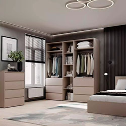 Фото Шафа розпашна комбінована №6 Light Кашемір