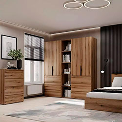 Фото Шафа розпашна комбінована №6 Light Дуб Евок