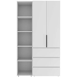 Шафа розпашна комбінована №7 Light Білий Діамант