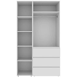 Фото Шафа розпашна комбінована №7 Light Білий Діамант