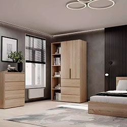 Фото Шафа розпашна комбінована №7 Light Дуб Сонома