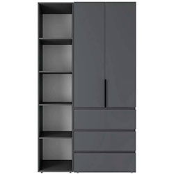 Шафа розпашна комбінована №7 Light Графіт