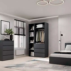 Фото Шафа розпашна комбінована №7 Light Графіт