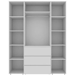 Фото Шафа розпашна комбінована №8 Light Білий Діамант