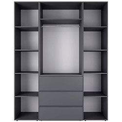 Фото Шафа розпашна комбінована №8 Light Графіт