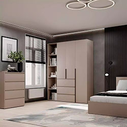 Фото Шафа розпашна комбінована №8 Light Кашемір