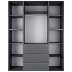 Фото Шафа розпашна комбінована №9 Light Графіт