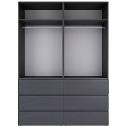 Фото Шафа розпашна комбінована №10 Light Графіт