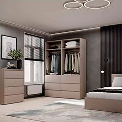 Фото Шафа розпашна комбінована №10 Light Кашемір