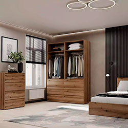 Фото Шафа розпашна комбінована №10 Light Дуб Евок