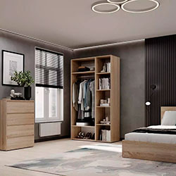 Фото Шафа розпашна комбінована №11 Light Дуб Сонома