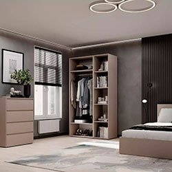 Фото Шафа розпашна комбінована №11 Light Кашемір