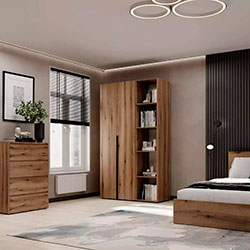 Фото Шафа розпашна комбінована №11 Light Дуб Евок