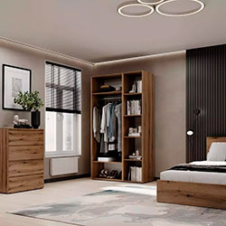 Фото Шафа розпашна комбінована №11 Light Дуб Евок