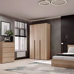 Фото Шафа розпашна комбінована №12 Light Дуб Сонома