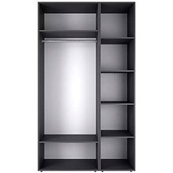 Фото Шафа розпашна комбінована №12 Light Графіт