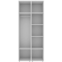 Фото Шафа розпашна комбінована №13 Light Білий Діамант