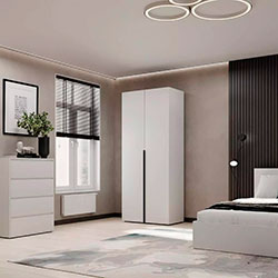 Фото Шафа розпашна комбінована №13 Light Білий Діамант