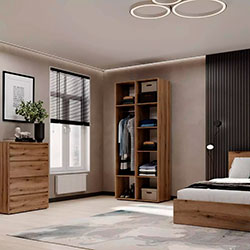 Фото Шафа розпашна комбінована №13 Light Дуб Евок