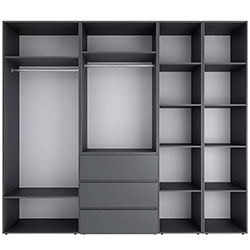 Фото Шафа розпашна комбінована №14 Light Графіт