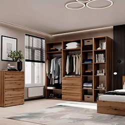 Фото Шафа розпашна комбінована №14 Light Дуб Евок