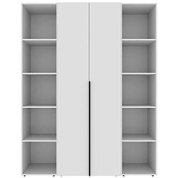 Шафа розпашна комбінована №15 Light Білий Діамант