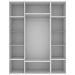 Фото Шафа розпашна комбінована №15 Light Білий Діамант