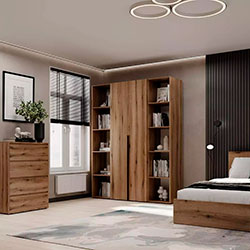 Фото Шафа розпашна комбінована №15 Light Дуб Евок